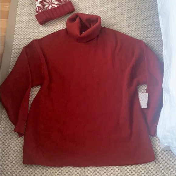 SOLD^FP Softly Structured Knit Tunic Sweater Dress - Picture 7 of 15